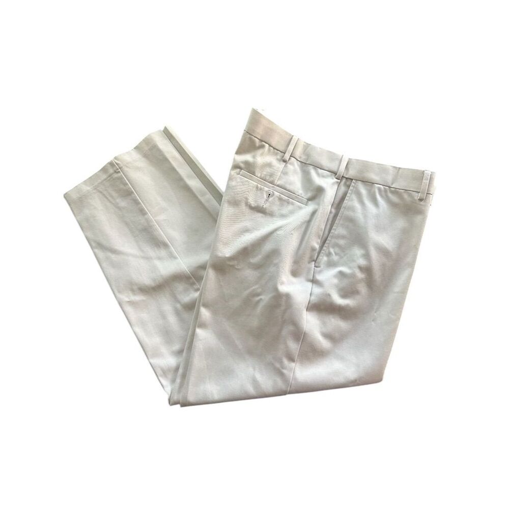 Croft & Barrow Men's Beige Dress Pants Size 38x29 Flat Front Classic Fit - Picture 3 of 6